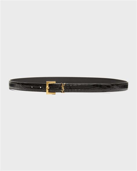 ysl monogram gürtel|ysl moc croc skinny belt.